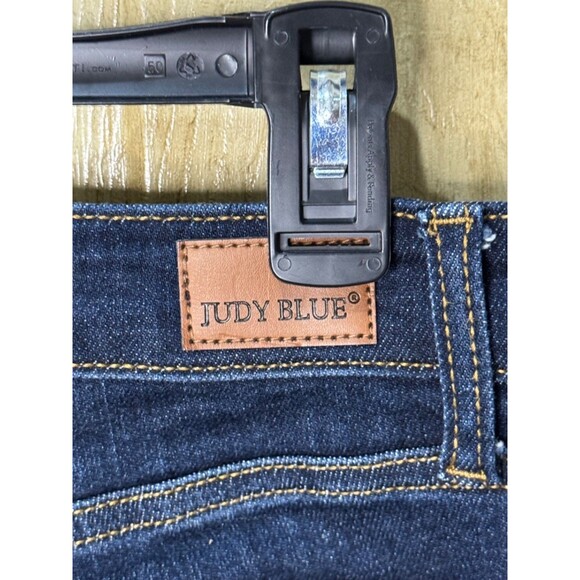 Judy Blue Womens 9 / 29 High Waist Cropped Wide Leg Jeans  Dark Stretch JB82517 - Picture 3 of 8